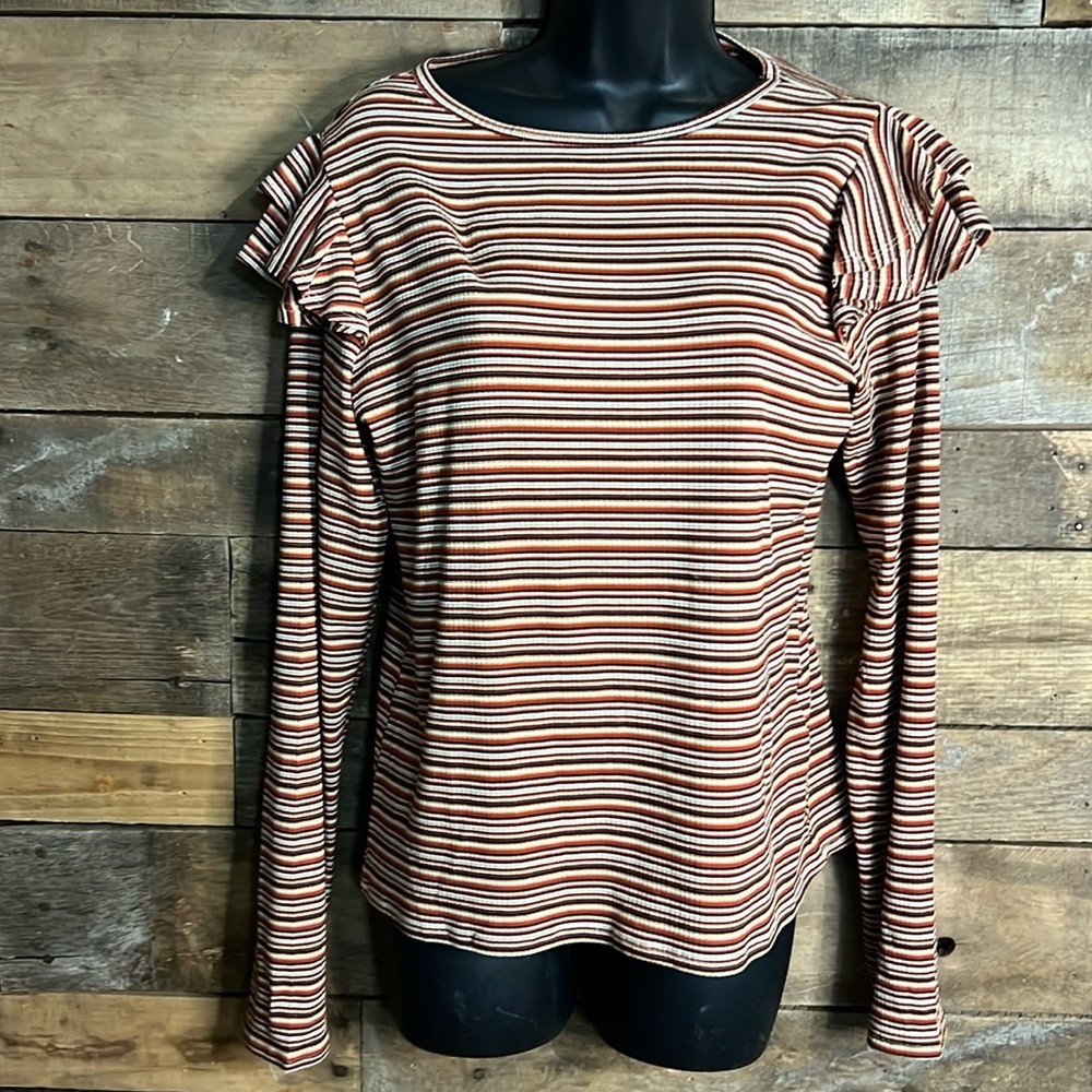 Wrangler Retro Serape Flutter Shoulder Top